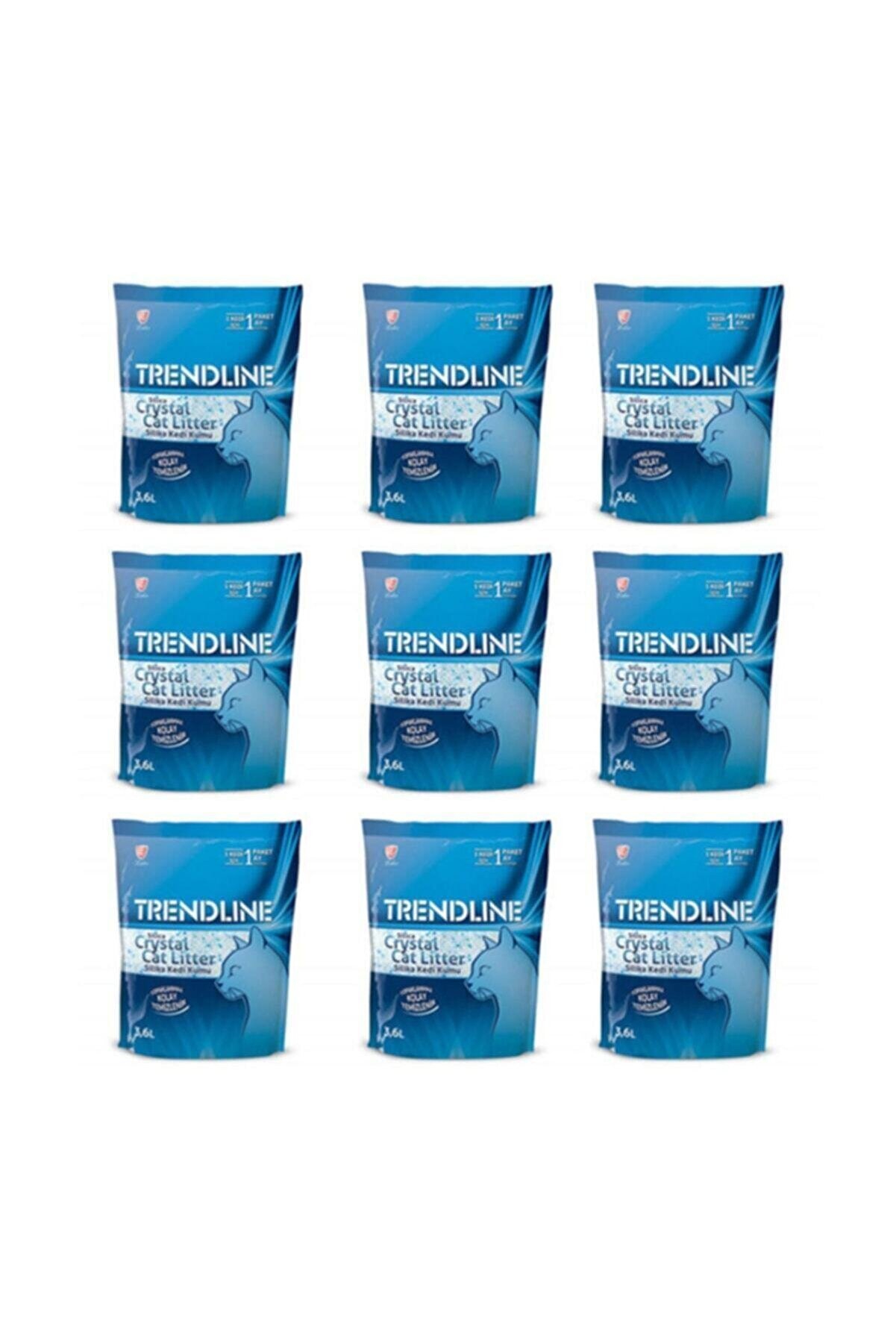 Trendline Silika Kristal 3.6 lt 9’lu Paket Kedi Kumu 
