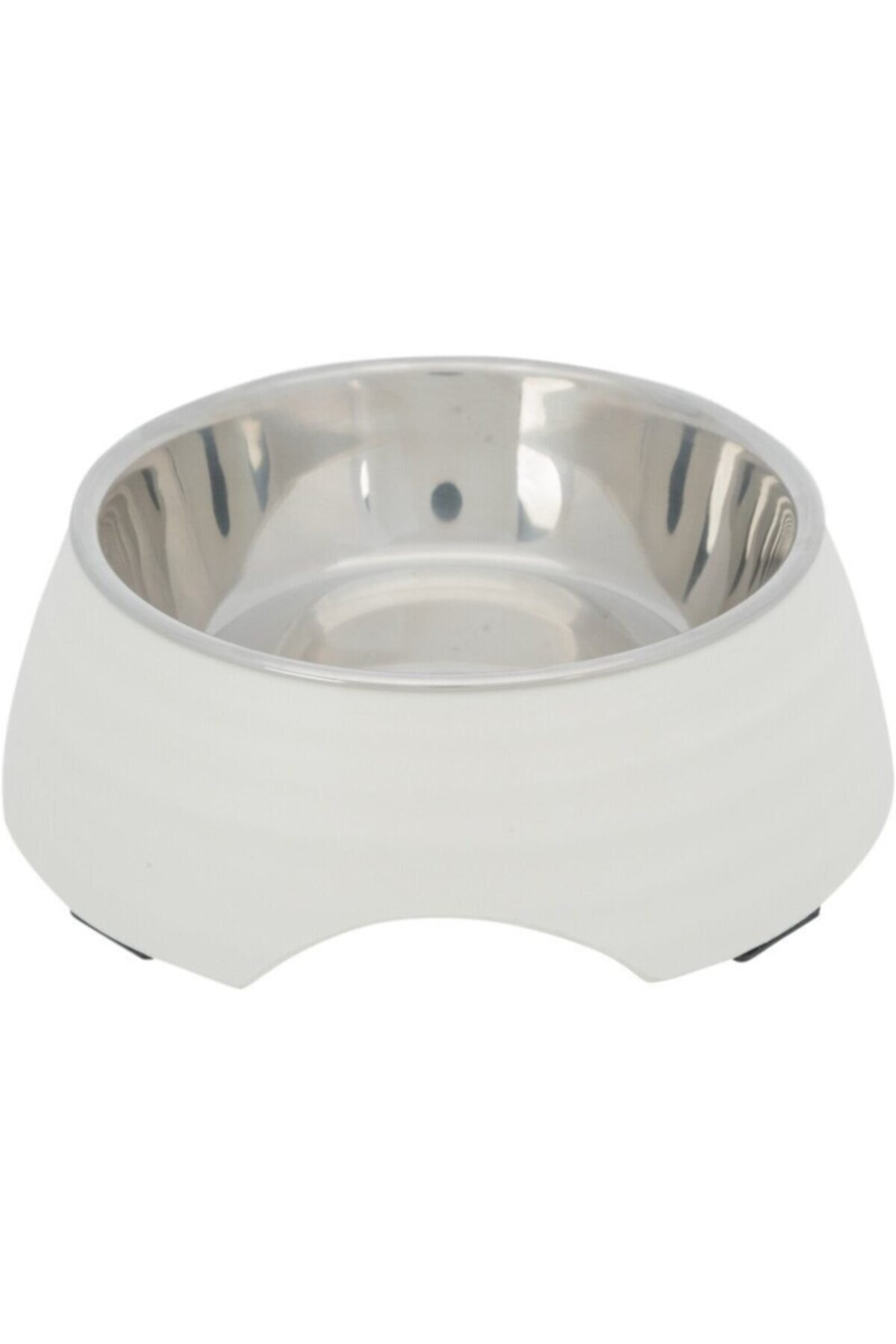 Trixie Köpek Mama Ve Su Kabı, Melamin/paslanmaz Çelik, 0.4lt/ø17cm, Beyaz