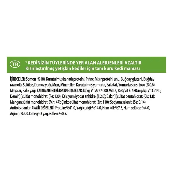 Pro Plan Liveclear Somonlu Alerjen Azaltan Kısırlaştırılmış Kedi Maması 1,5 Kg