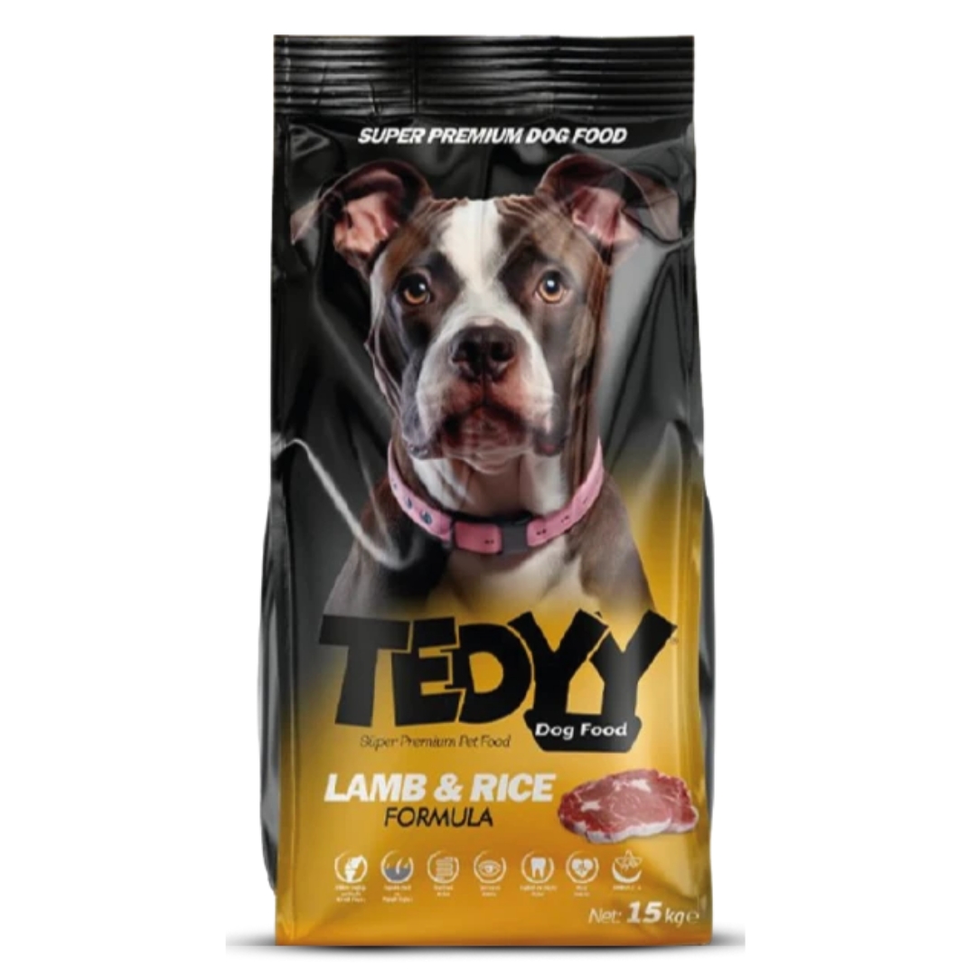 Tedyy Kuzu Etli Yetişkin Köpek Maması 15 KG