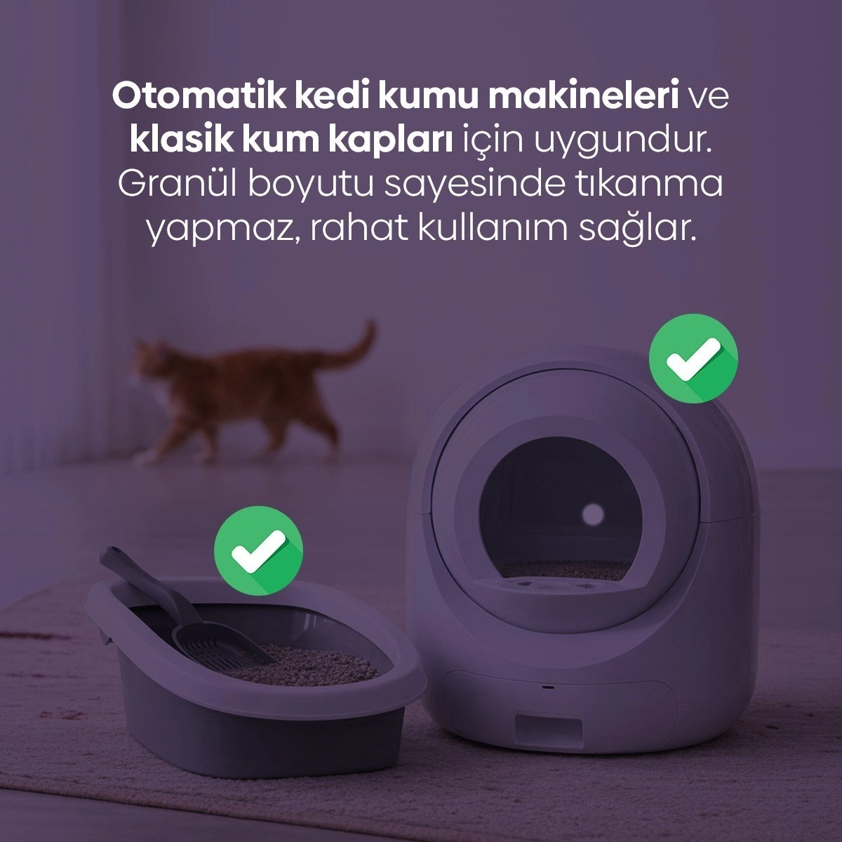 Aktif Karbonlu Topaklanan Kedi Kumu 2x10kg