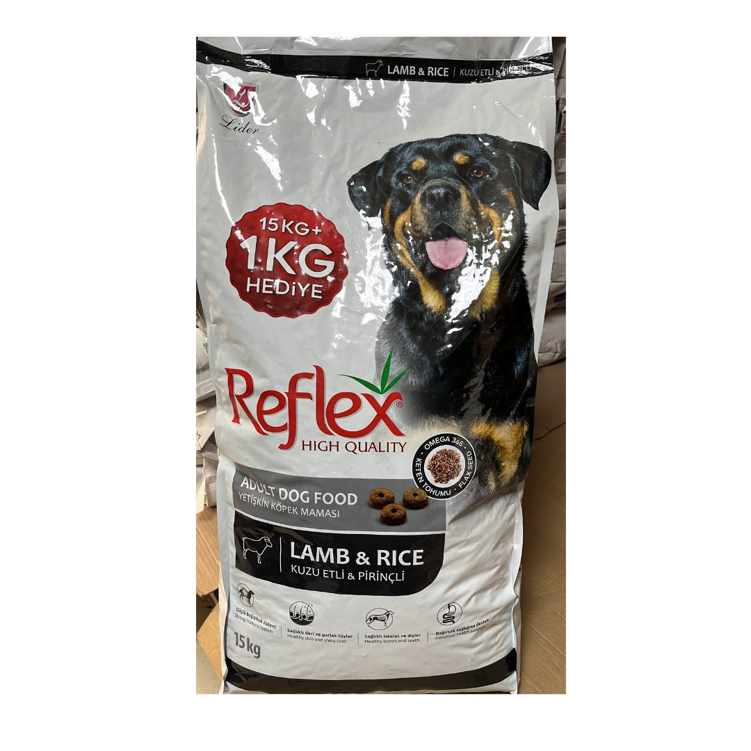 Reflex Kuzulu & pirinçli Yetişkin Köpek Maması 15 Kg