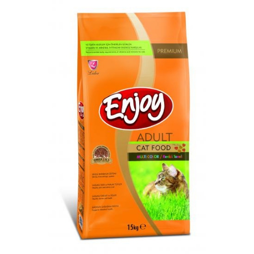 Enjoy Multi Color Tavuklu Yetişkin Kedi Maması 15 kg