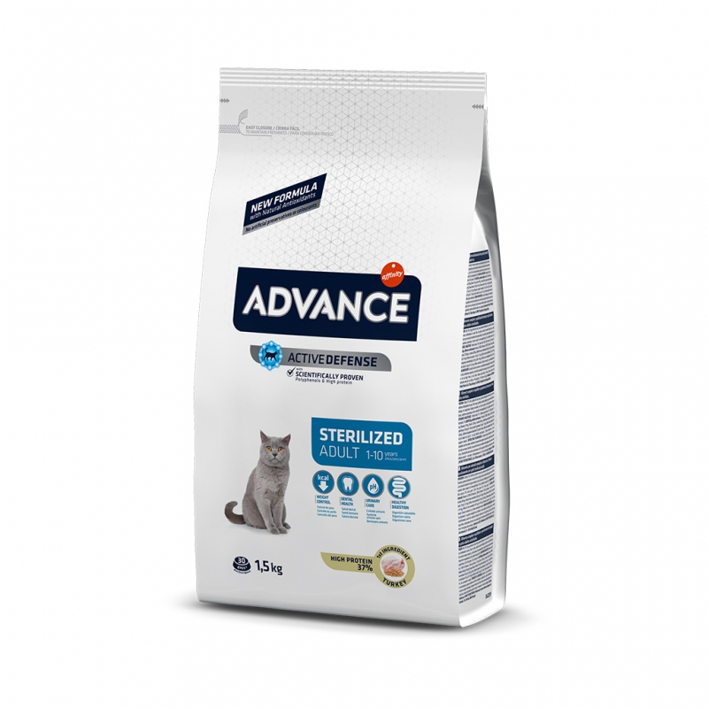 Advance Adult Sterilised Hindili 1.5 kg Kısırlaştırılmış Yetişkin Kuru Kedi Maması