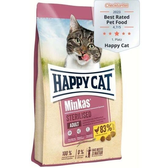 Happy Cat Minkas Tavuklu Kısırlaştırılmış Kedi Maması 10kg