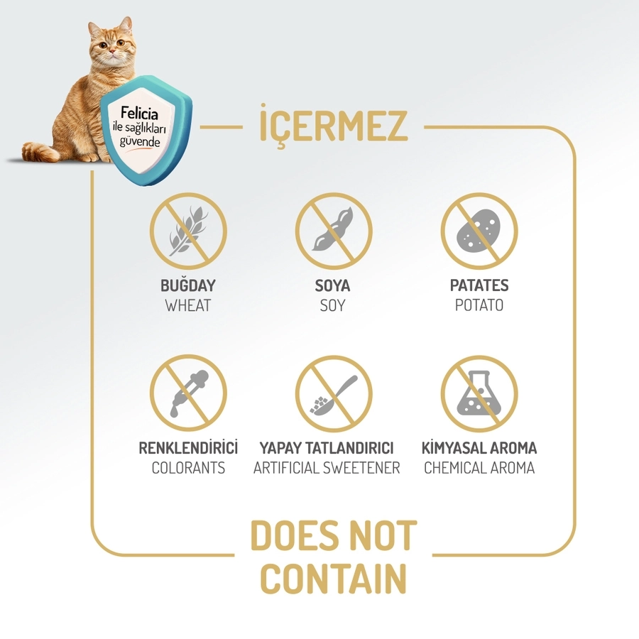 Felicia 12 Kg Kolajen Destekli Hipoalerjenik Tavuklu Yetişkin Kedi Maması