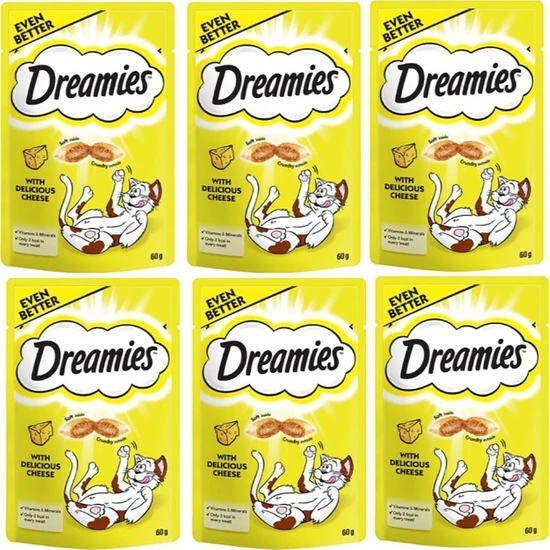 Dreamies Peynirli 60 gr 6’lı Kedi Ödül Maması