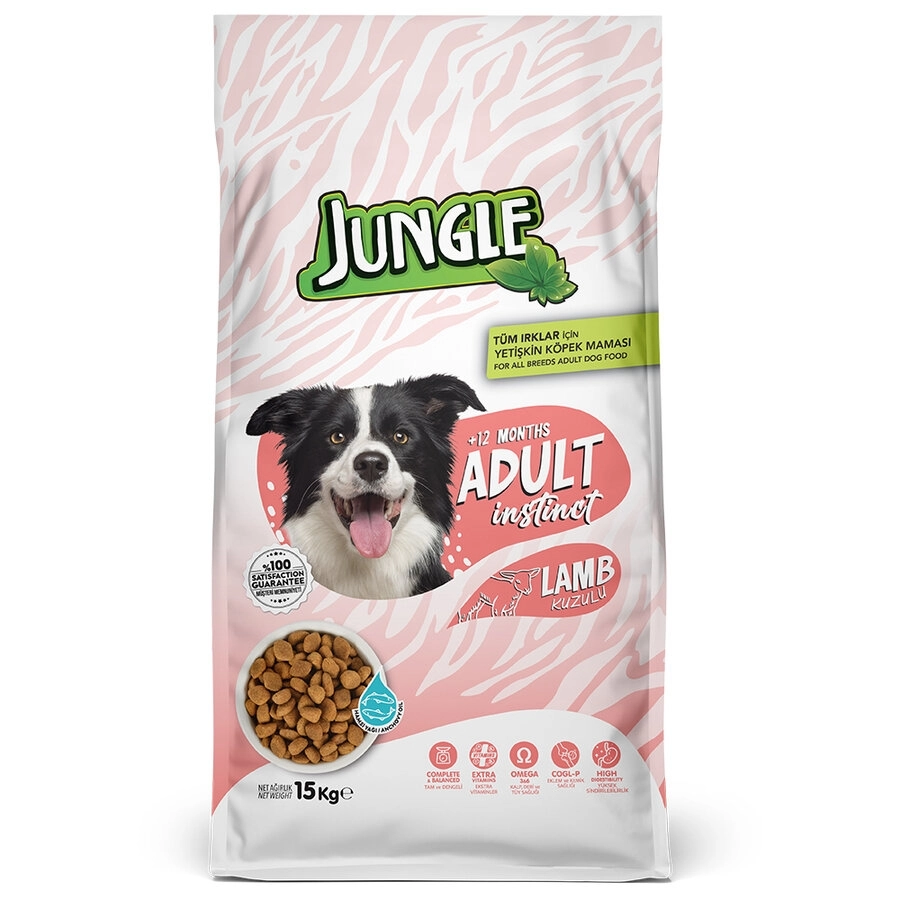 Jungle Kuzu Etli Yetişkin Köpek Maması 15kg