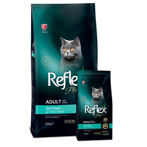 Reflex Plus Sterilised Tavuklu Kısırlaştırılmış Yetişkin Kedi Maması 1.5 kg