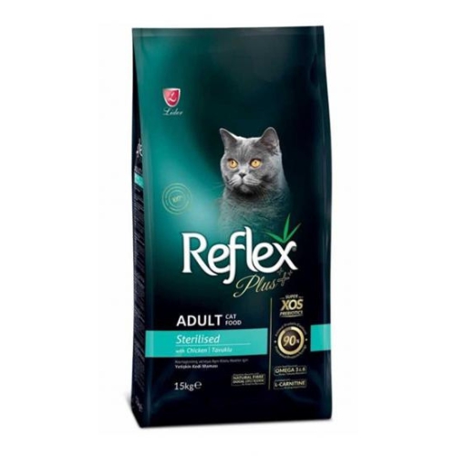 Reflex Plus Sterilised with Chicken 15 kg Tavuklu Kısırlaştırılmış Yetişkin Kedi Maması