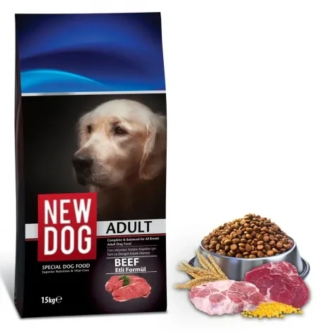 New Dog Biftekli Yetişkin Köpek Maması 15 kg
