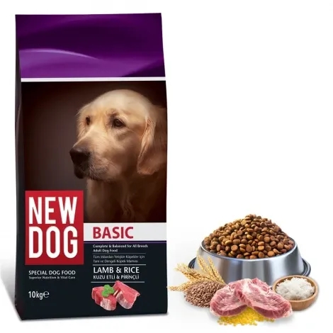 New Dog Kuzu Etli ve Pirinçli 15 kg Yetişkin Köpek Maması