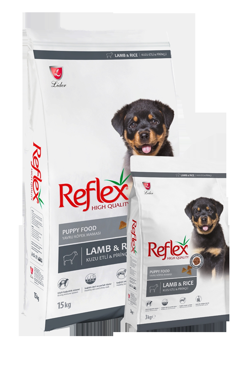 Reflex Puppy Lamp&Rice Kuzu Etli & Pirinçli 15+1 Kg Yavru Köpek Maması 