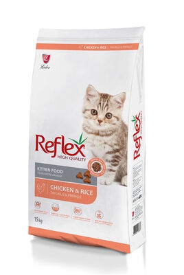 Reflex Tavuklu Pirinçli Yavru  Kedi Maması 15 Kg