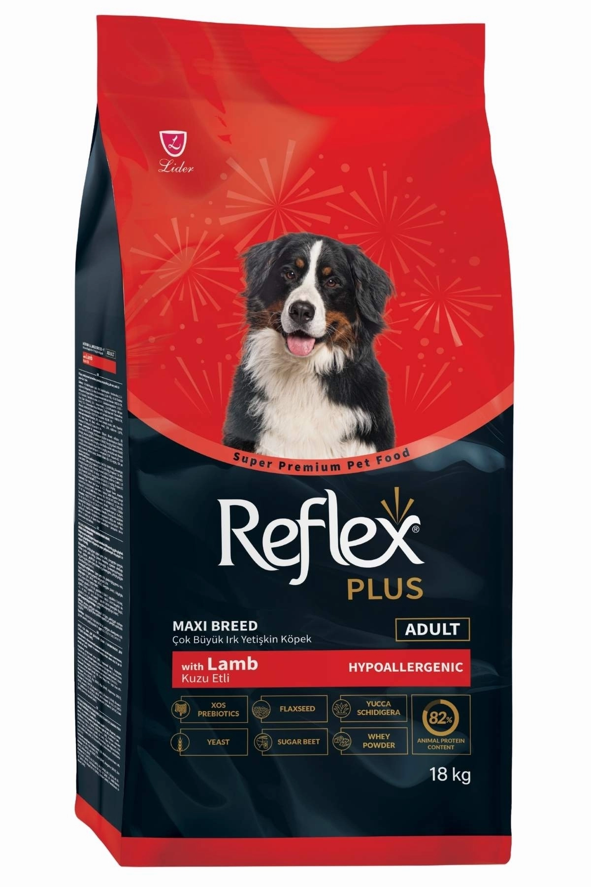 Reflex Plus Orta ve Büyük Irk Kuzu Etli 18 kg Yetişkin Köpek Maması