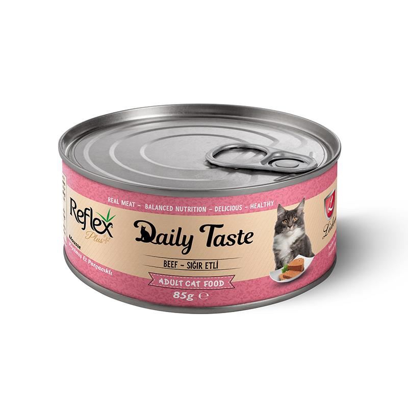 Reflex Plus Daily Taste Kıyılmış Sığır Etli Kedi Konservesi 85gr