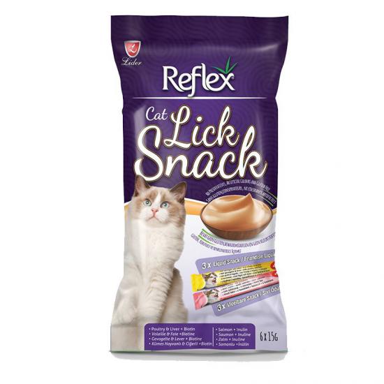 Reflex Atıştırmalık Kedi Sıvı Ödülü 6x15gr