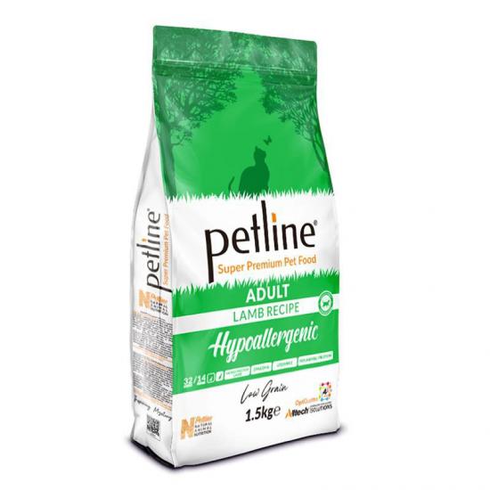 Petline Hypo-Allergenic Kuzu Etli Düşük Tahıllı Yetişkin Kedi Maması 1.5kg