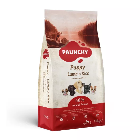 Paunchy Kuzu Etli 15 kg Yavru Köpek Maması