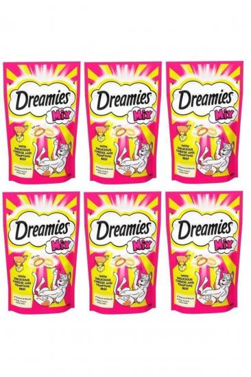 Dreamies Mix Kedi Ödül Maması Peynirli-sığır Etli 60 gr X 6 Adet