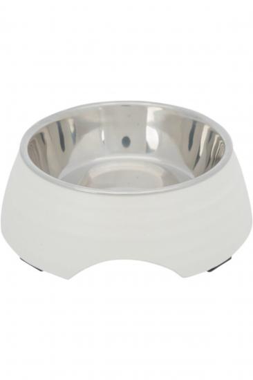 Trixie Köpek Mama Ve Su Kabı, Melamin/paslanmaz Çelik, 0.4lt/ø17cm, Beyaz