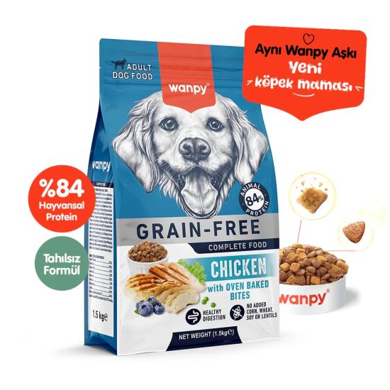  Wanpy Tahılsız Tavuklu Yavru Köpek Maması 1,5 kg