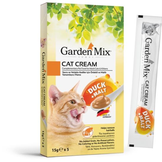 Gardenmix Ördekli ve Maltlı 5x15 gr Kedi Kreması