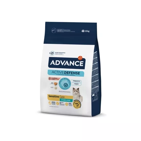 Advance Sensitive Sterilised Somonlu 10 kg Kısırlaştırılmış Yetişkin Kedi Maması
