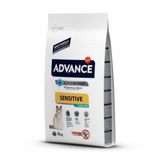 Advance Sensitive Somonlu Kısırlaştırılmış 10 kg Kedi Maması 