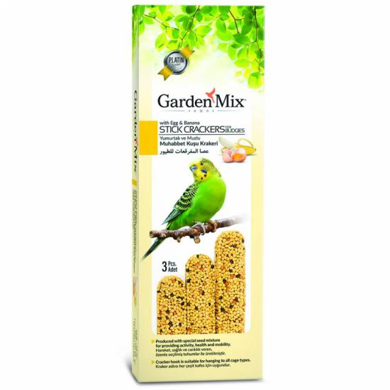 Gardenmix Platin Muzlu Yumurtalı Kuş Krakeri 3lü
