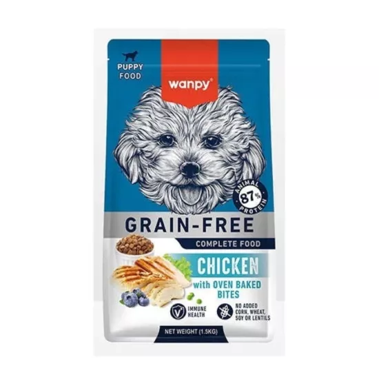  Wanpy Tahılsız Tavuklu Yavru Köpek Maması 1,5 kg