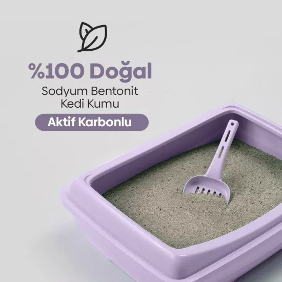 Aktif Karbonlu Topaklanan Kedi Kumu 2x10kg