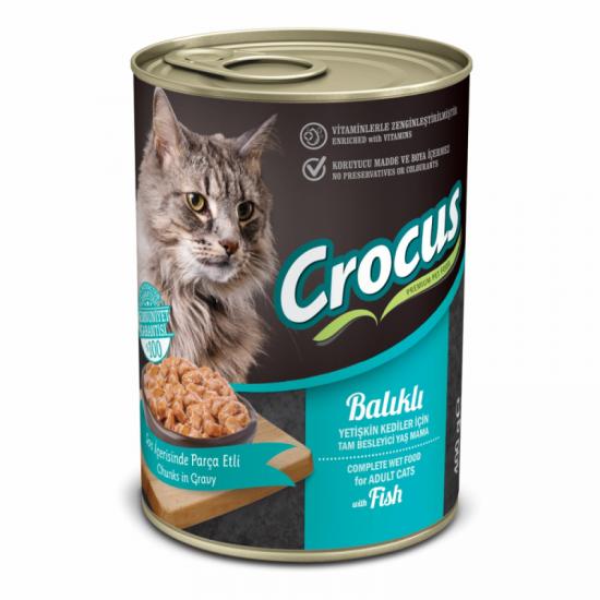 Crocus Balıklı 400 gr Yetişkin Kedi Yaş Maması