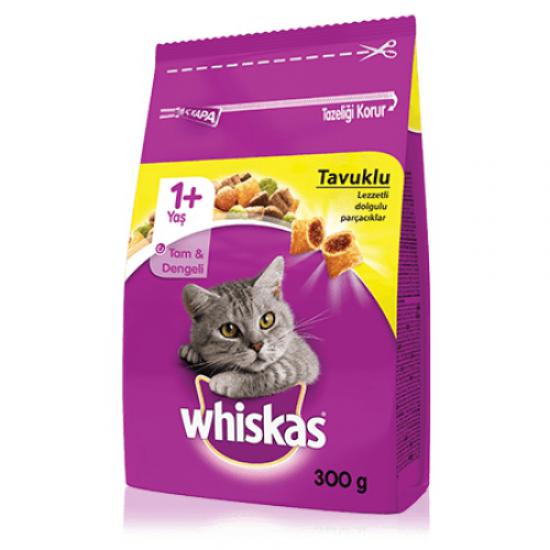 Whiskas Tavuklu ve Sebzeli Yetişkin Kedi Maması 300 gr