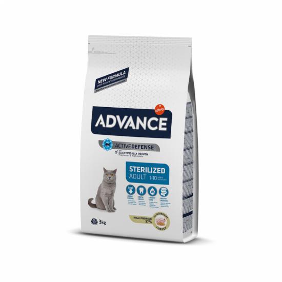 Advance Adult Sterilised Hindili 3 kg Kısırlaştırılmış Yetişkin Kuru Kedi Maması