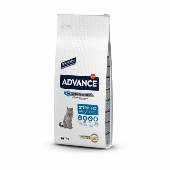 Advance Adult Sterilsed Hindili 15 kg Kısırlaştırılmış Yetişkin Kuru Kedi Maması