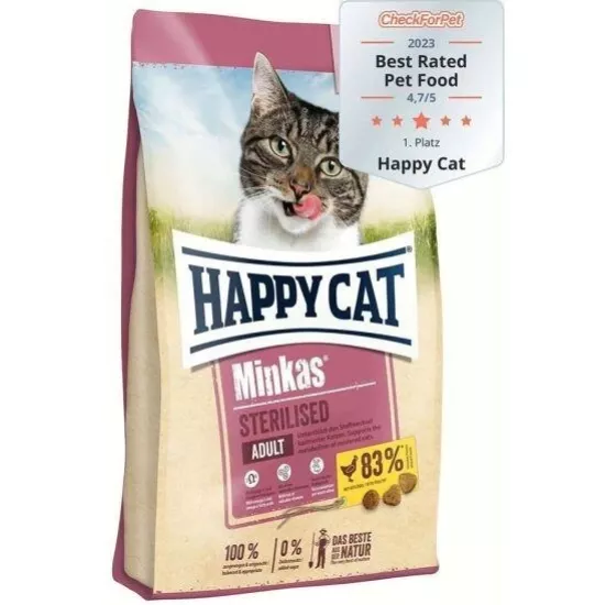 Happy Cat Minkas Sterilised 10 kg Kısırlaştırılmış Yetişkin Kedi Maması