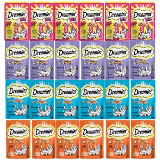 Dreamies Karışık Kedi Ödül maması 60 gr*24 Ad