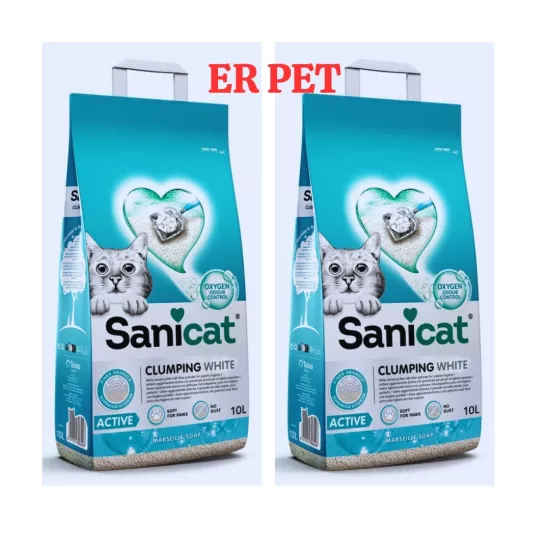 Sanicat Active Marsilya Sabunu Kokulu 10 lt 2’li Bentonit Kedi Kumu