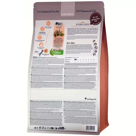 Happy Cat Atlantic Lachs Somonlu Kısırlaştırılmış Kedi Maması 10 kg