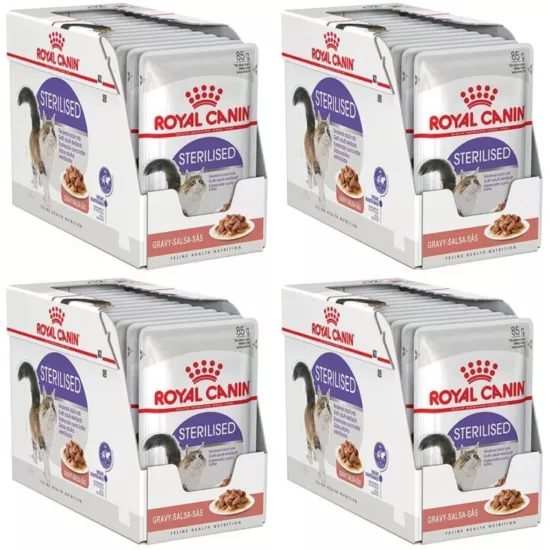 Royal Canin Sterilised Gravy 85 gr 12’li *4 Pk Yetişkin Kedi Yaş Maması
