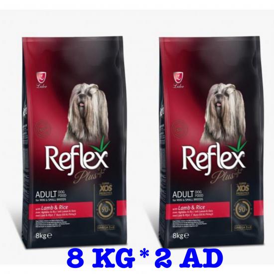 Reflex Plus Kuzu&pirinç Küçük Irk Yetişkin Köpek Maması 8 Kg*2 Ad