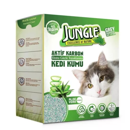  Jungle Aktif Karbon Aloe Vera Kokulu 6 lt Kedi Kumu