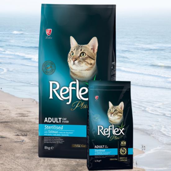 Reflex Plus Sterilised Kısırlaştırılmış Somonlu Kedi Maması 8 Kg