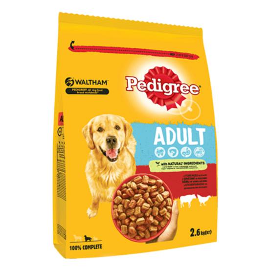 Pedigree Biftekli ve Kümes Hayvanlı Yetişkin Kuru Köpek Maması 2.600 KG