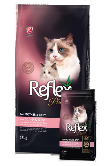 Reflex Plus Kuzu Etli 15 kg Anne ve Yavru Kedi Maması