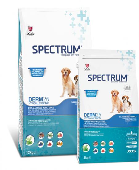 Spectrum Derm 26 Somonlu Hassas Yetişkin Köpek Maması 3 kg