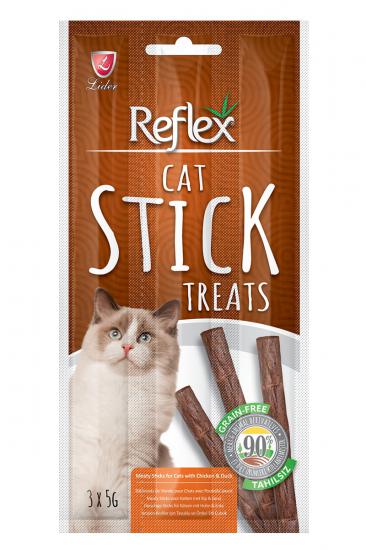 Reflex Tavuk ve Ördekli Kedi Stick Ödül Çubuğu 3x5gr