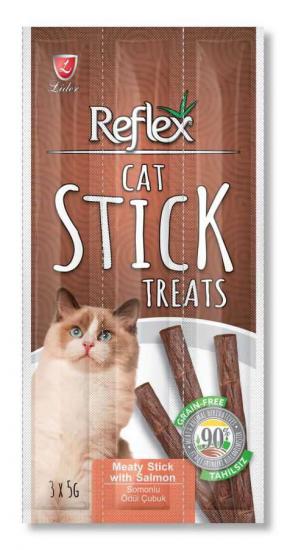 Reflex Cat Stick Somon Etli Tahılsız Kedi Ödül Çubuğu 5 Gr x 3
