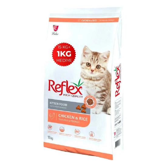 Reflex Kitten Tavuklu Yavru Kedi Maması 15 kg (+1 KG Hediye)